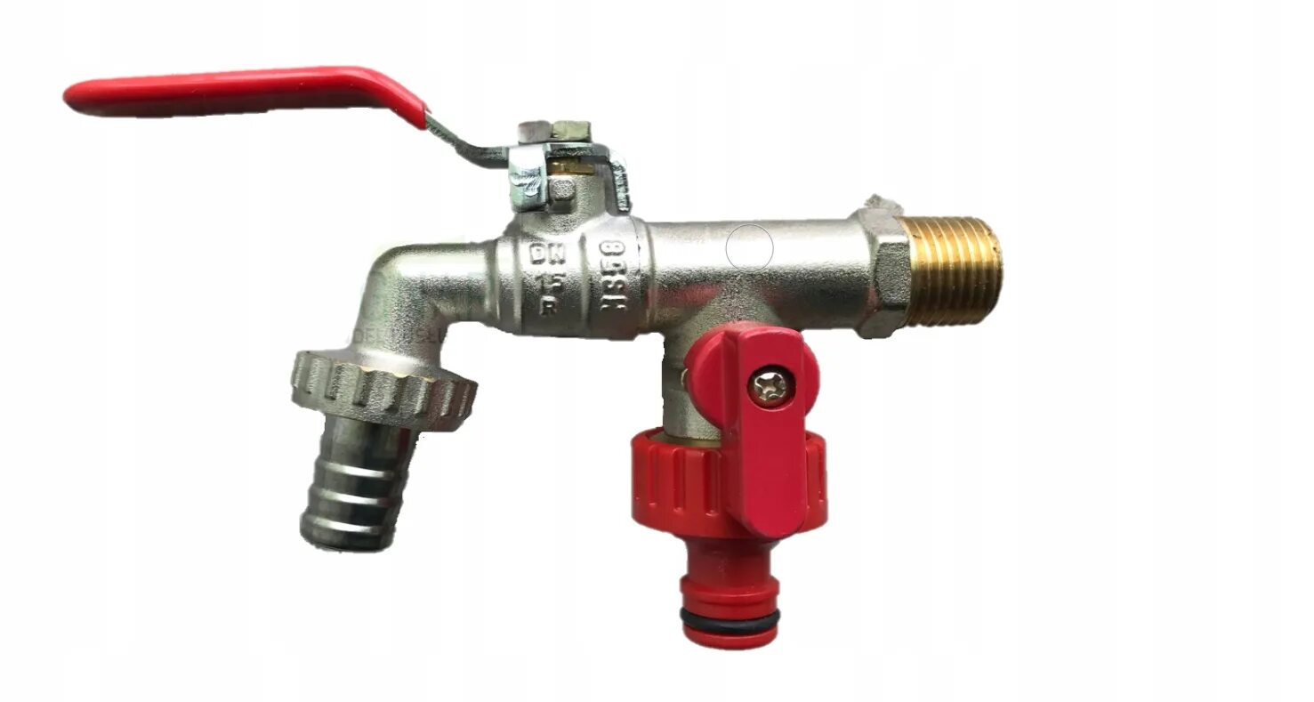 Кран шаровый со штуцером двойной 1/2"н x 3/4"н x 3/4"н / 15ш arco jardin nano doble mac 00472. Садовый кран двойной клапан двойной 3/4 calido. Кран поливочный vt 051. Кран шаровый 1/2 двойной. Кран садовый с наружной резьбой 3/4" ap 1028.