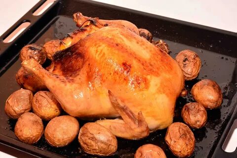 Запеченная целая курица рецепт