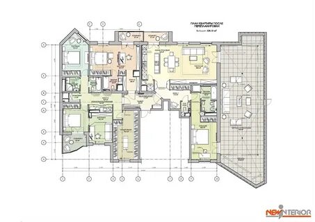 Планировка элитных квартир с большой площадью