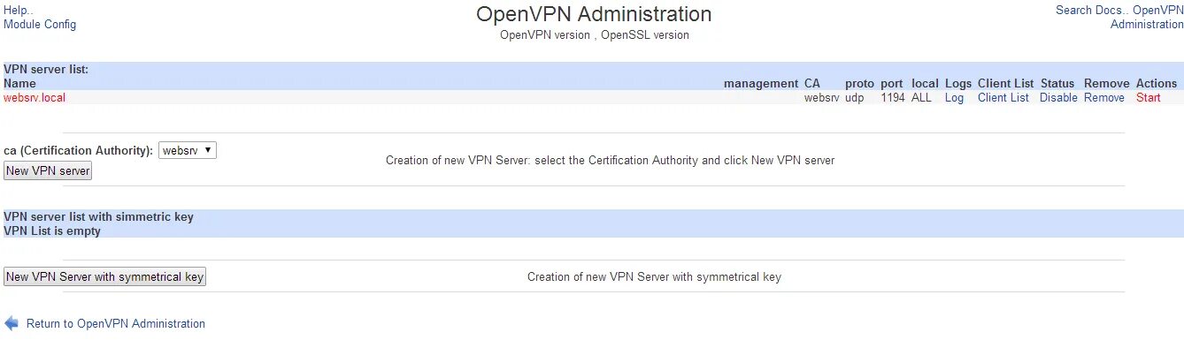 Как создать конфигурацию openvpn. Openvpn webmin. openvpn gui. openvpn web interface.