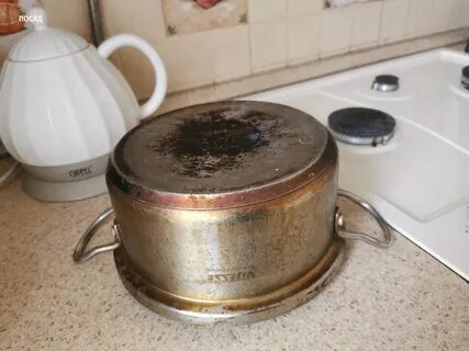 Ломала голову, чем очистить запущенную кастрюлю из нержавейки. Решила вопрос в 5