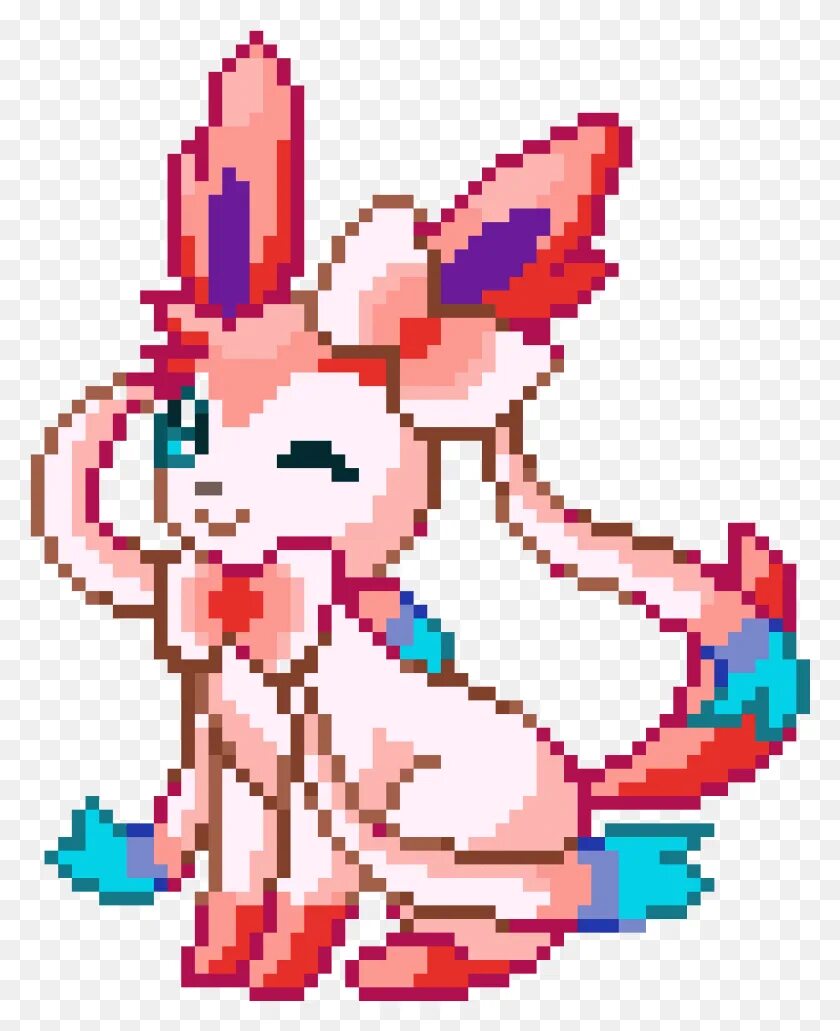 Покемоны пиксель. Покемон сильвеон. Покемон сильвеон пиксельный. Sylveon спрайт. Сильвеон пиксель арт.