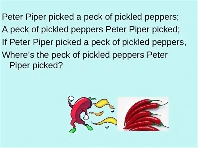 Peter picked pepper