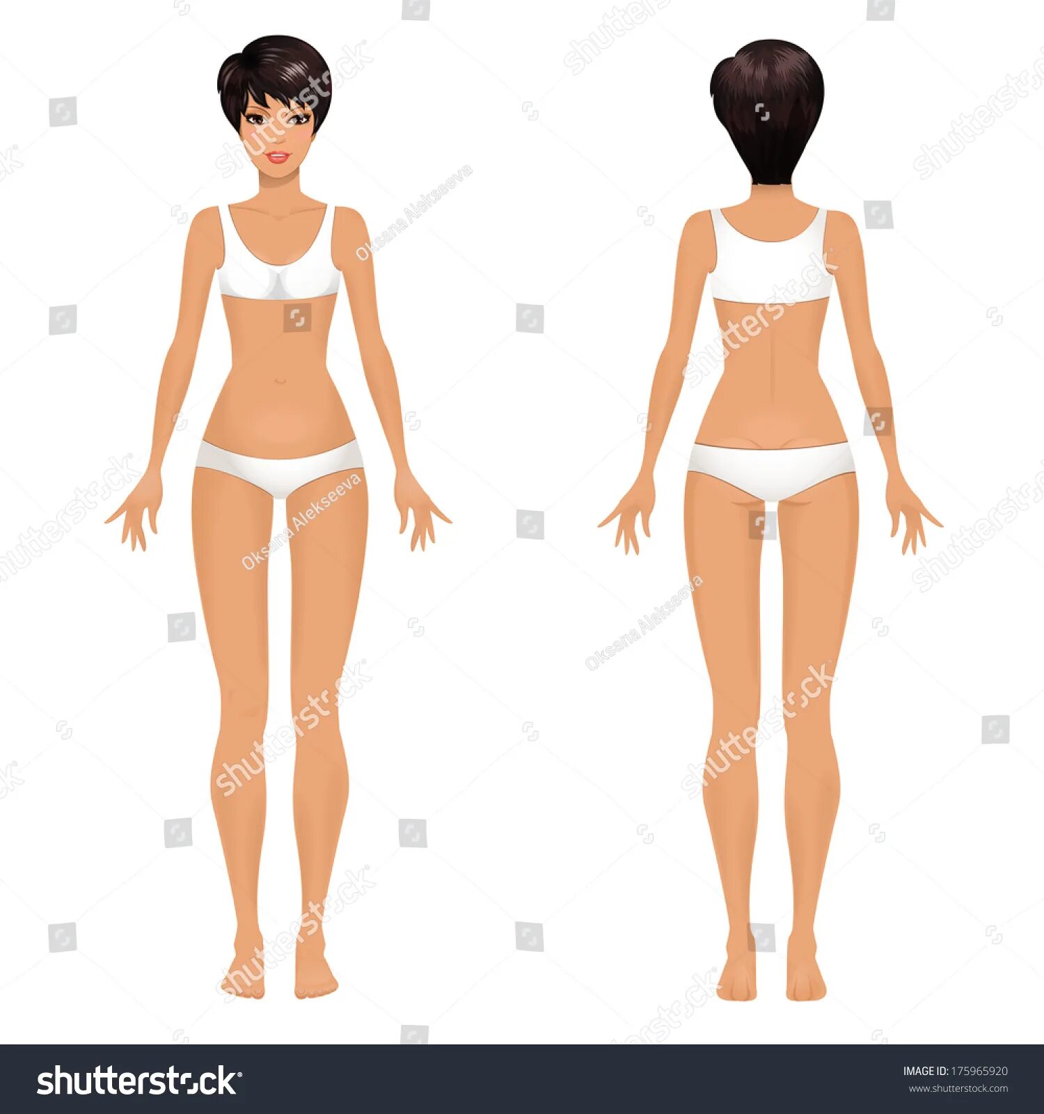Тело скопировать. Женщина с периди и зади. Женское тело в полный рост. Женщина вид спереди.