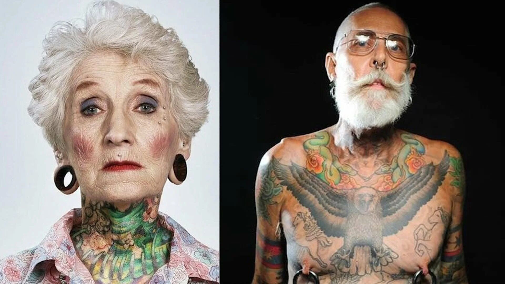 Бабка в старости. 56 Летняя модель Джули эйч. Тату в старости. Бабушки с татуировками. Татуировки в старости у женщин.