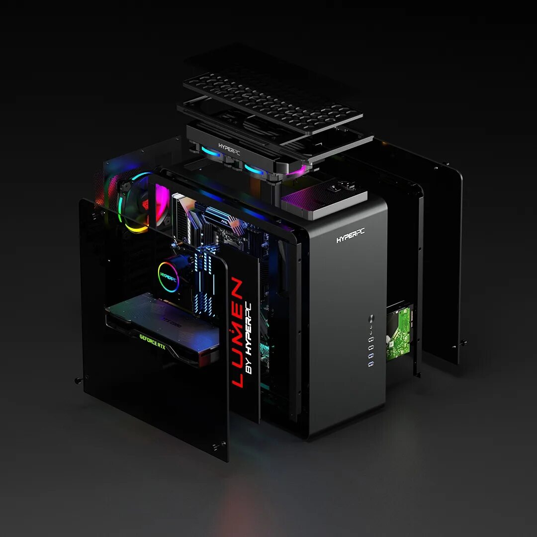 Рабочий стол hyper os. Системный блок hyperpc lumen. системный блок hyperpc lumen 2. игровой системный блок hyperpc lumen black (ia10400). корпус nano x hyperpc.