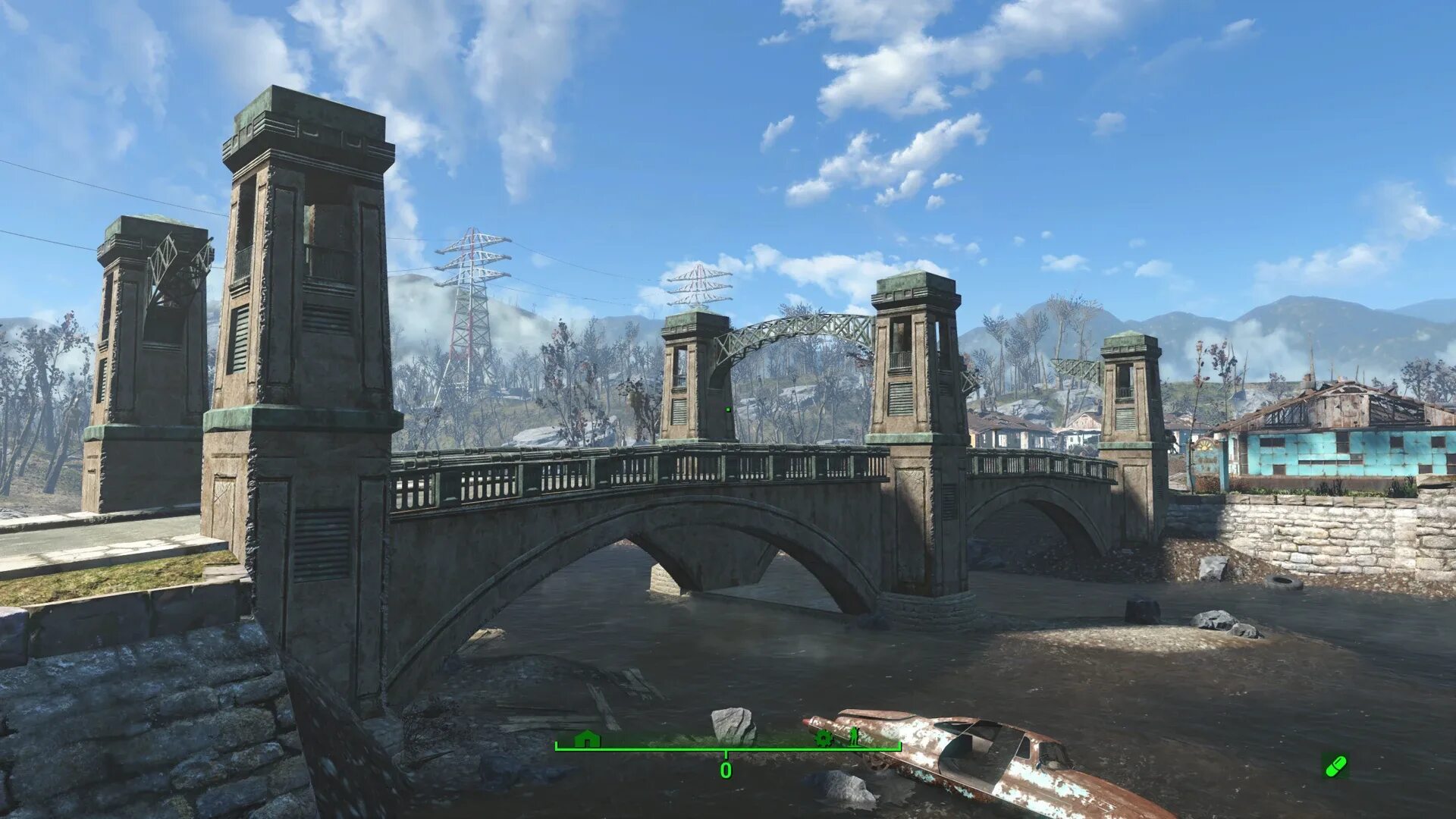 Fallout 4 мод локации. Fallout 4 сенкчуари мост. новый мост в сенкчуари фоллаут 4. фоллаут 4 локации мост. fallout 4 мод мост сэнкчуари.