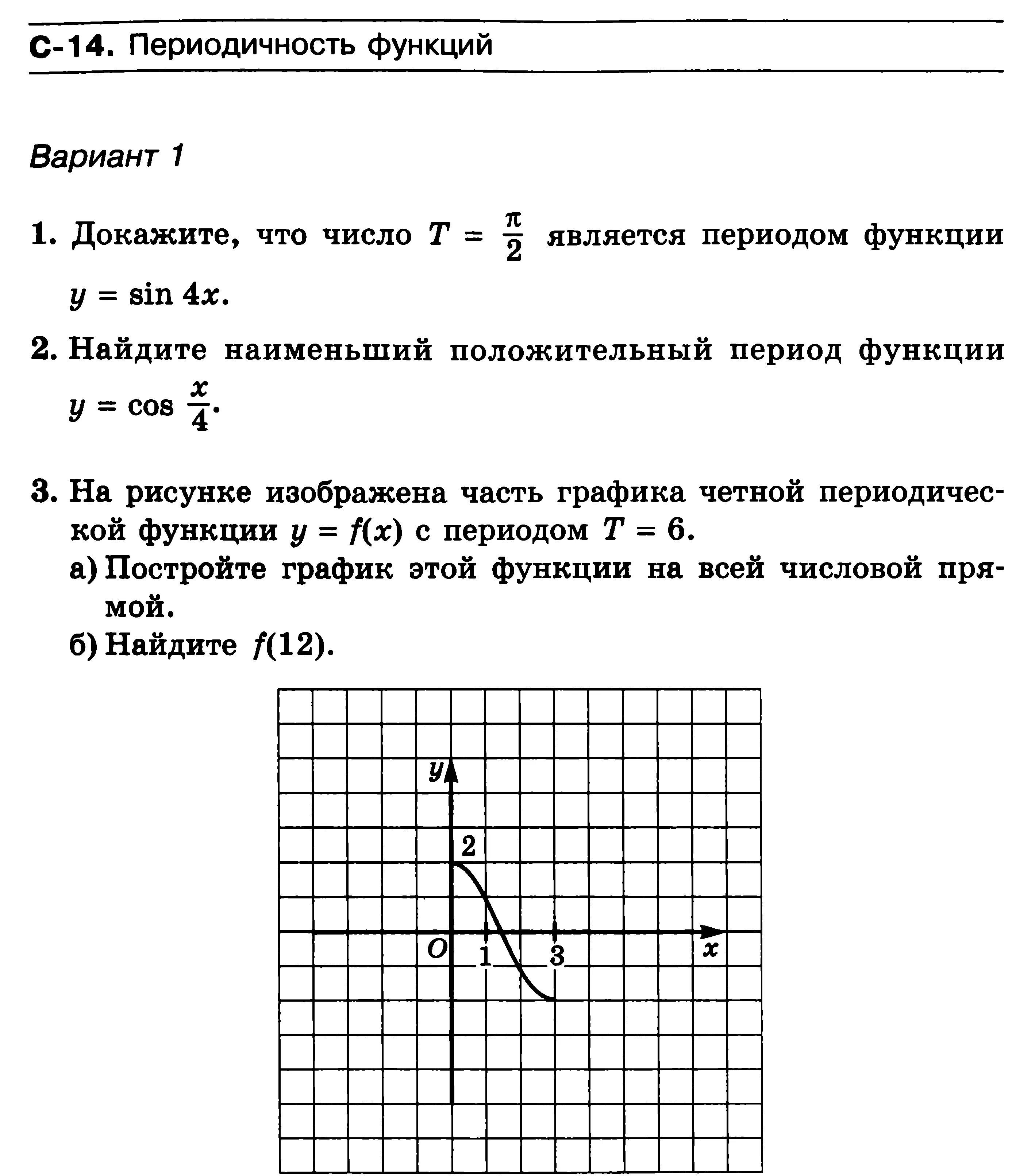 Контрольная работа функции вариант 2 9 класс. Самостоятельная функции 10 класс. Функции самостоятельной работы. Периодичность функции задания. Периодические функции задачи.