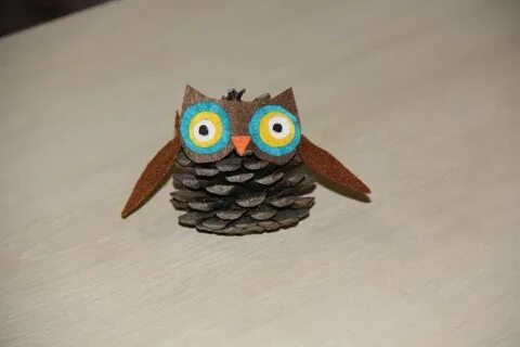 Сова из шишек своими руками