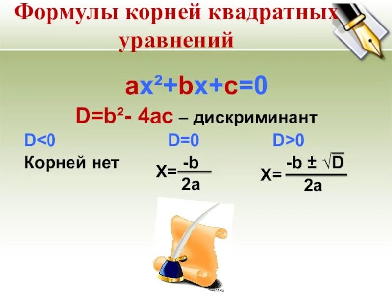 Х2 8х 15 0 дискриминант