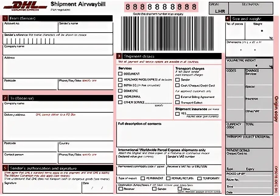 Накладная dhl. Авианакладная dhl. Dhl форма. Номер накладной dhl. Накладная dhl.