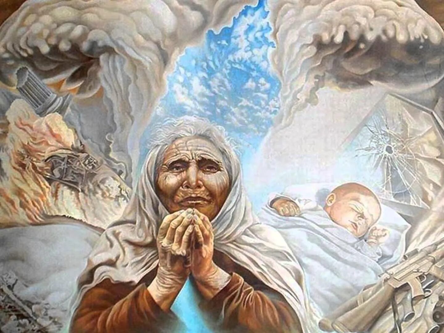 Все судьбы всех миров ведут к нему. Баллада о матери Дементьев. Бабушка на небесах. Бабушка молится.