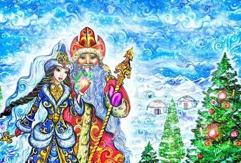 Казахский дед мороз