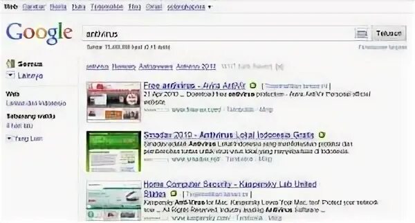Search preview
