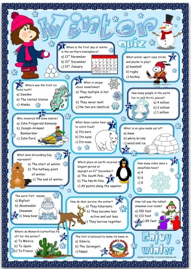 Snow words