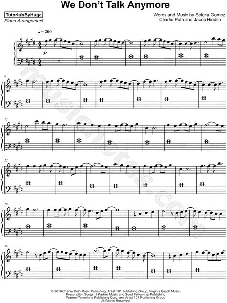 We don't talk anymore Ноты для фортепиано легкая версия. Ноты we don't talk anymore на пианино. We don't talk anymore Ноты для фортепиано. Т Ноты для фортепиано. Anymore перевод на русский