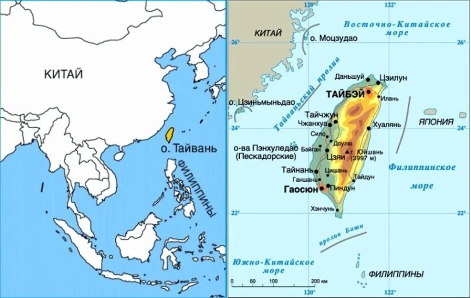 Где находится тайвань на карте какая страна. Остров Тайвань на карте. Тайвань карта географическая. Расположение Тайваня на карте. Китай и Тайвань на карте.