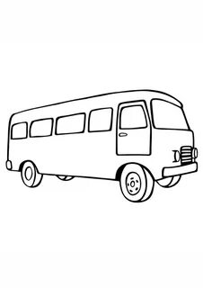 Раскраска автобус 6 лет