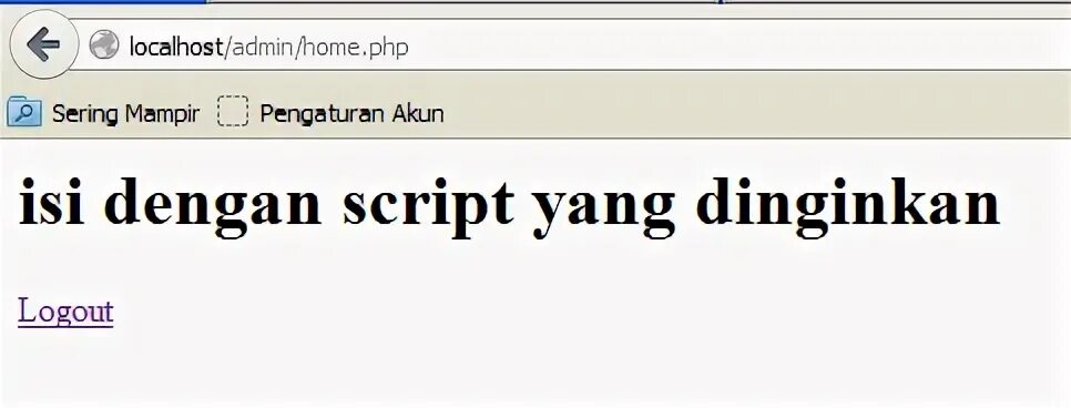 Localhost administrator. Localhost administrator