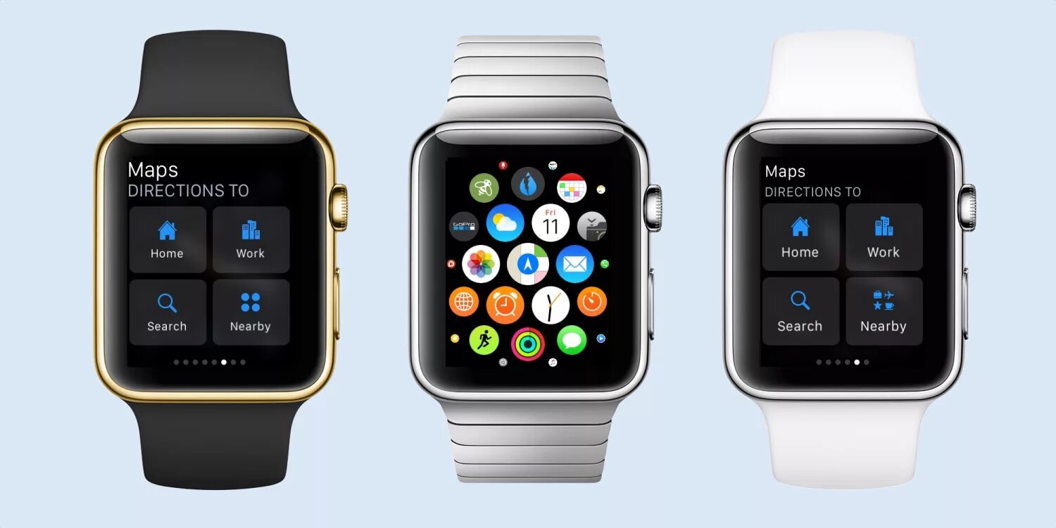 Как подключить приложения к apple watch. Эпл вотч 3 айос 9. apple watch maps. apple watch меню. maps me apple watch.