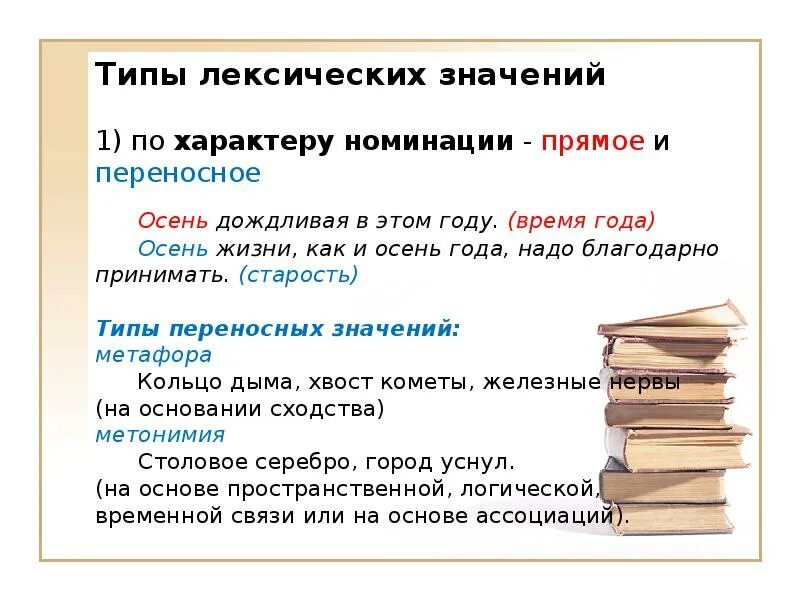 Лексическое значение с давних времен. Типы лексических значений. Типы лексических значений в русском языке. Типы лексических значений таблица. Типы лексических значений прямое и переносное.