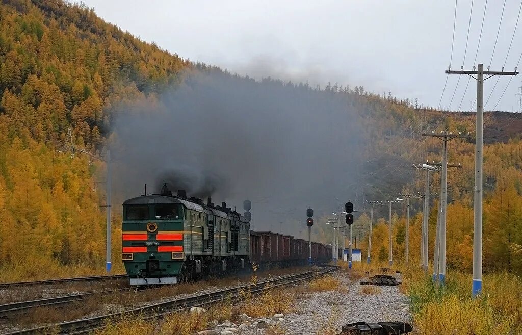 Поезд новый ургал хабаровск. Тепловозы 3тэ10м БАМ. Станция Кюхельбекерская БАМ. Кодарский тоннель БАМ. 3тэ10мк-1394.