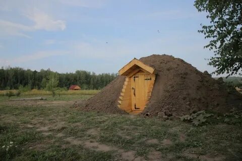 Насыпной погреб для хранения овощей