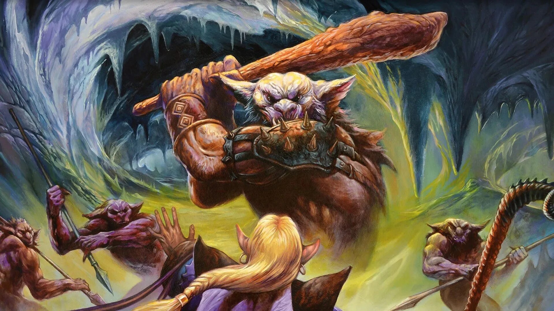 Jeff Easley Art. МТГ забытые королевства. Den of the Bugbear MTG. Драконы Forgotten Realms.