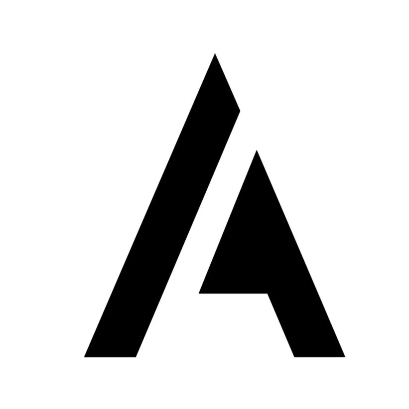 Логотип в виде буквы. Стильные буквы. Эмблема с буквой а. Дизайнерские буквы.