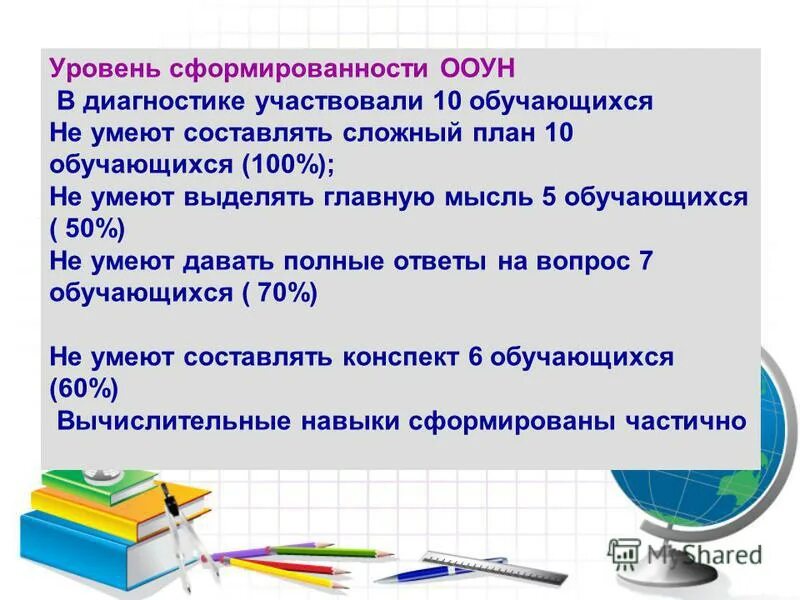 частично сформированы