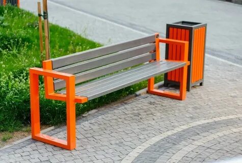 Скамейка из трубы