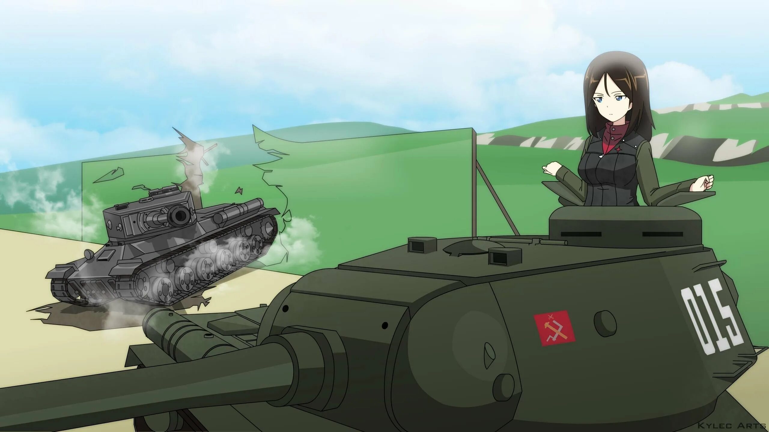 Танк т 34 85 girls und Panzer. Girls und Panzer правда танки.