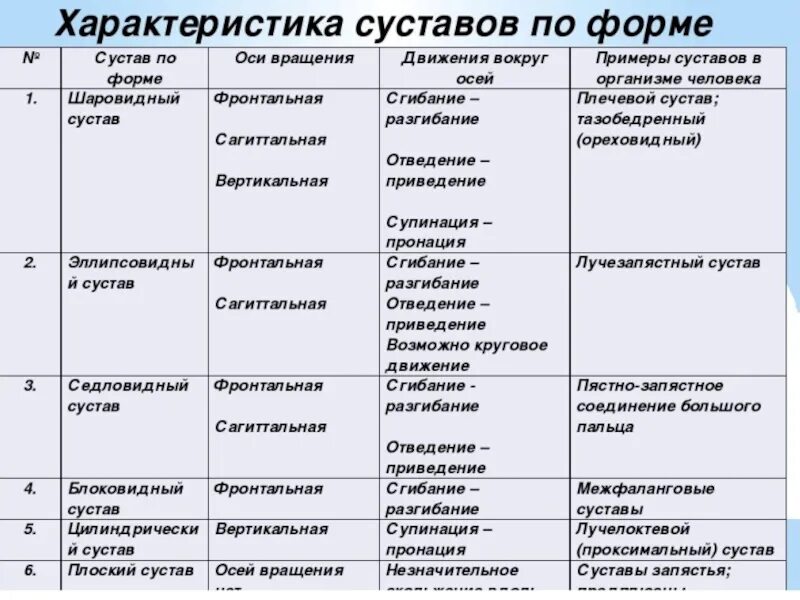 Краткая характеристика класса 8 класс. Классификация суставов по форме. Классификация суставов по осям вращения. Классификация сустав анатомическая по объему движение. Классификация движений в суставах.