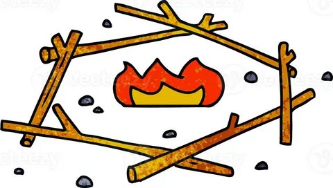 textured cartoon doodle of a camp fire 45269345 PNG