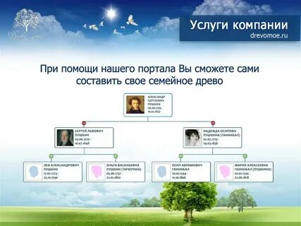 История семьи программа