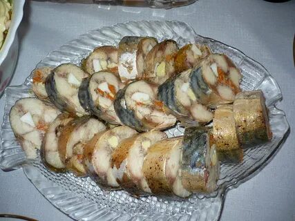Рулет шахматный из рыбы