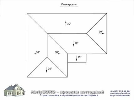 Расчет кровли с чертежом