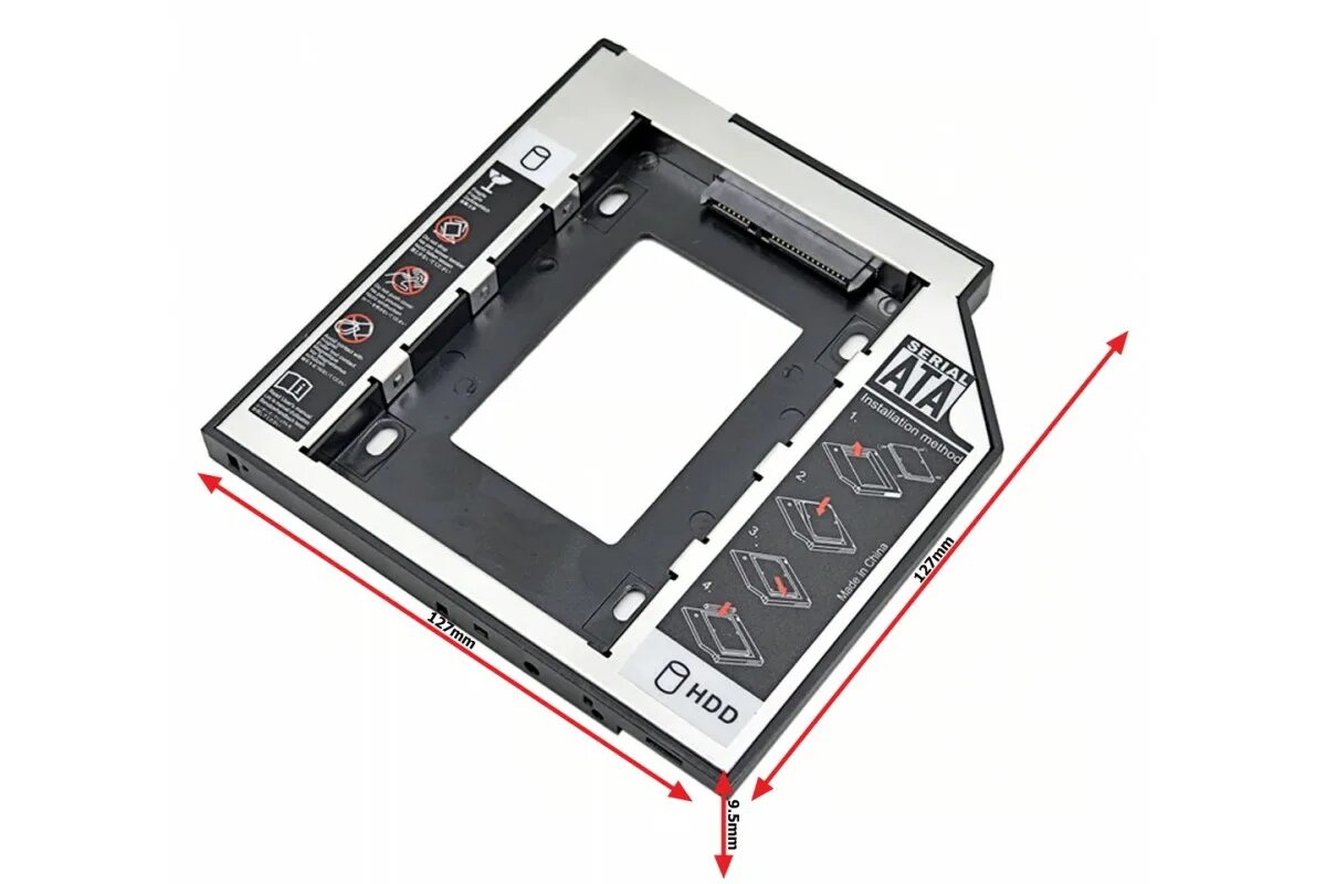 2. Переходник для ноутбука ssd вместо dvd-rom. 5mm sata hdd 2. Переходник optibay 12. 5 мм для ноутбука.