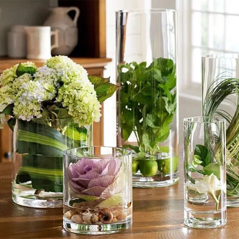 Прозрачная ваза. Вазы для декора. Прозрачные вазы в интерьере. Декор в прозрачной вазе. Стеклянные вазы.