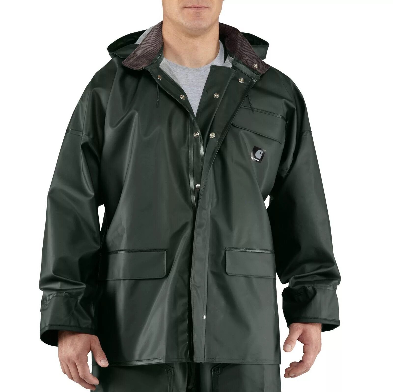 Short rain. Дождевик Carhartt. Raincoat мужской. Куртка Кархарт мужская зелёная. Куртка-дождевик мужская спецодежда.