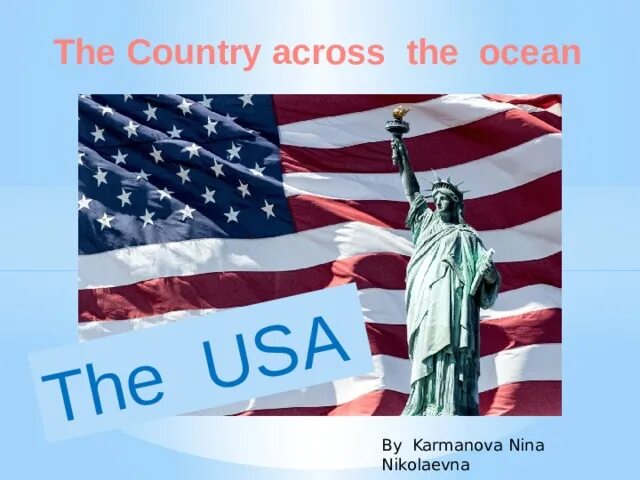 The country across the ocean контрольная