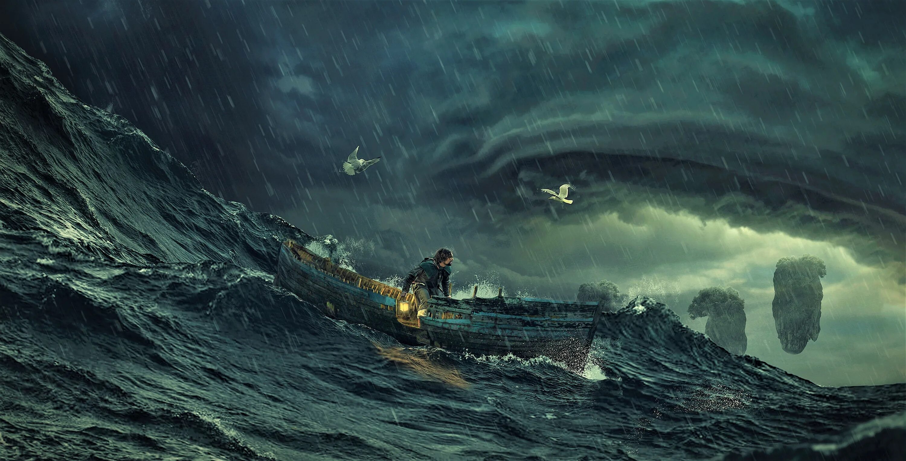 Корабль в океане одинокий. Айвазовский Всемирный потоп. Море шторм корабль. Бушующее море. Буря на море.
