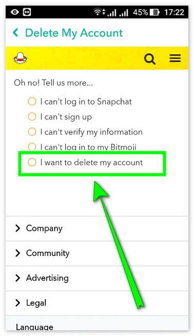 Удалить аккаунт в снапчате. Как удалить аккаунт в снэпчат. Как удалить аккаунт в snapchat. Как удалить снапчат аккаунт.