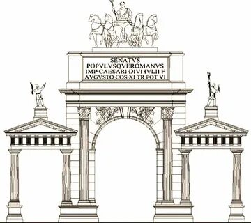 Триумфальная арка рисунок
