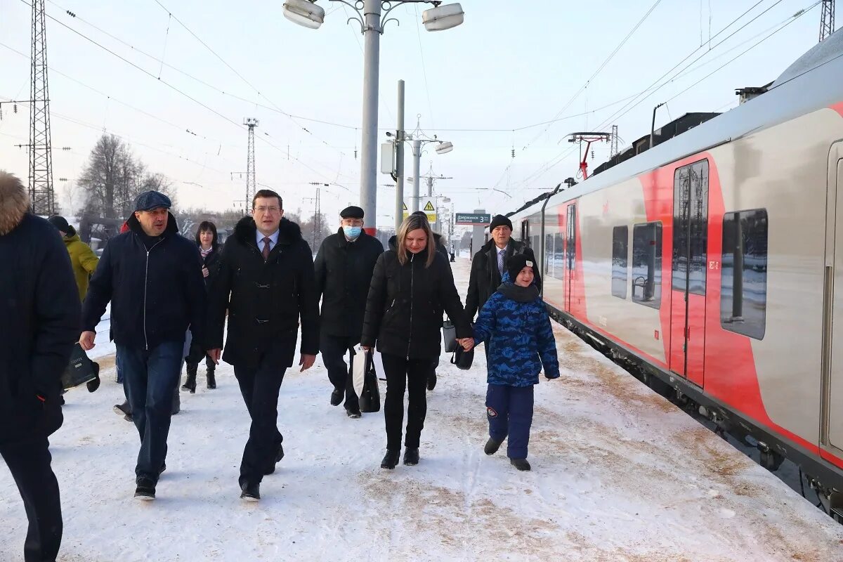 Ласточка Дзержинск. Поезд 2021 года. Ласточки Никитин. 28 декабря 2021 года