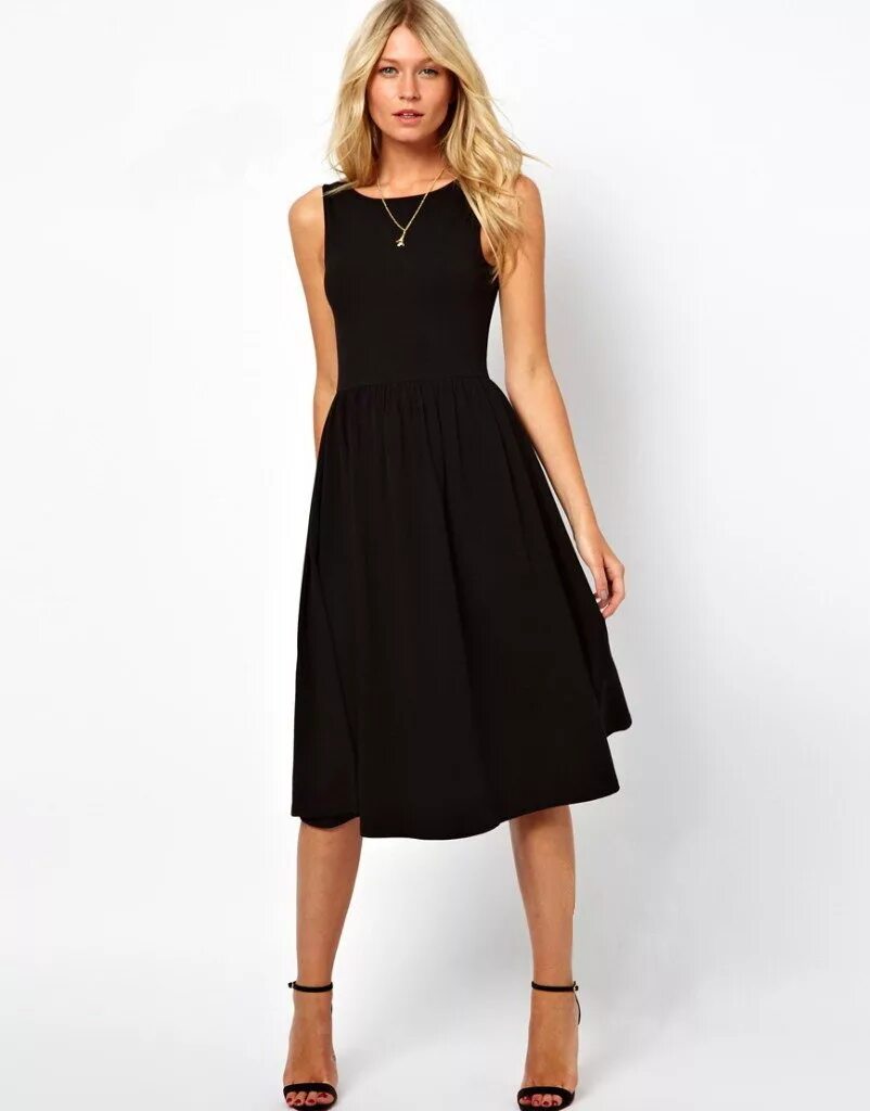 Приталенное черное платье миди. Платье миди. Асос платья миди вечернее. Платье для похода в театр. Черное платье миди.