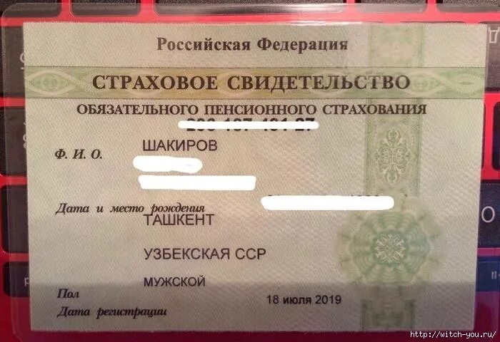 Получить пенсионное страховое свидетельство