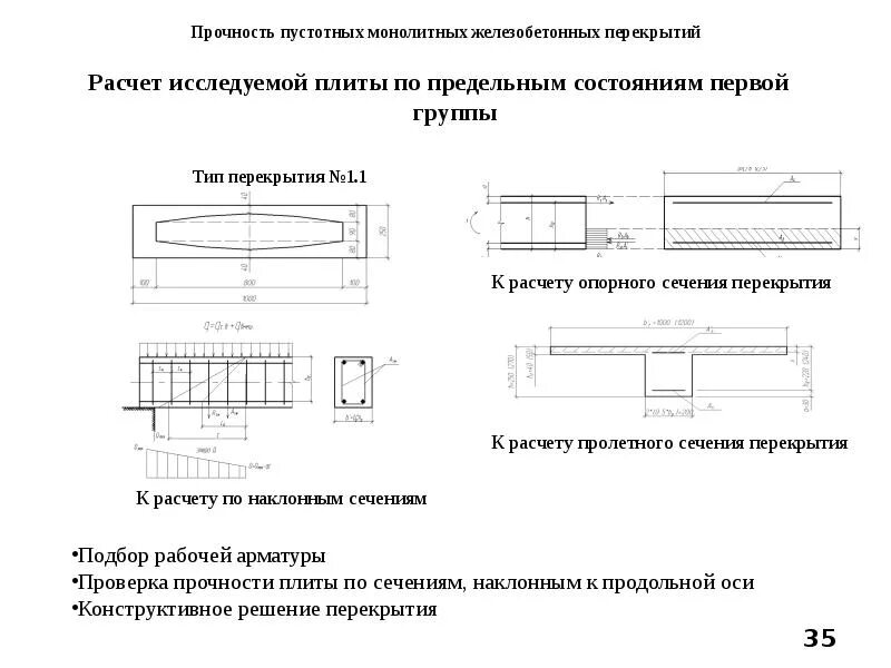 Формулы расчета железобетонных