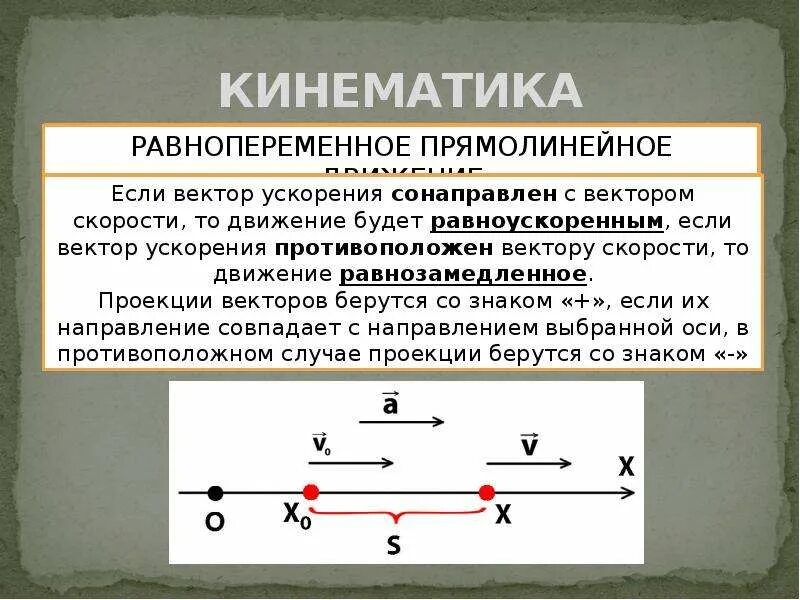 Вектор скорости и вектор ускорения тела. Равнопеременное прямолинейное движение. Кинематика виды движения. Кинематика ускоренного движения. Кинематика прямолинейного движения.