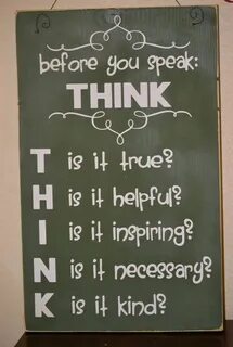 Think before перевод